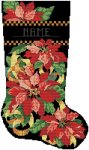 (image for) Poinsettia Stocking